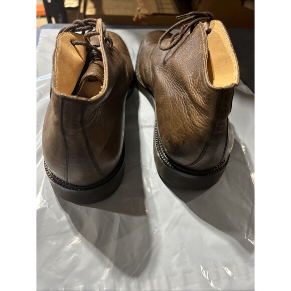 Vibram Brown Leather Gumlite Size 13 Bruno Magli Boot - Picture 5 of 6